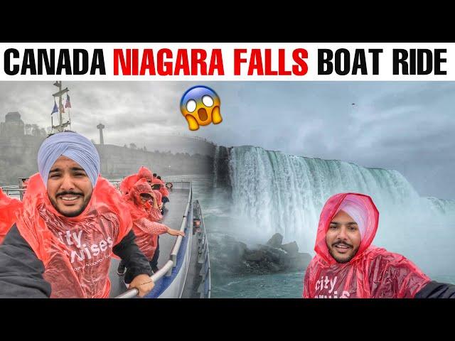 NIAGARA FALLS BOAT RIDE GONE CRAZY  BIGGEST WATERFALLS IN USA / CANADA
