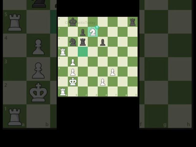 Brilliant move Ep 4: Sacrificing the Knight #shorts #chess  #chessbrilliance  #chessgame