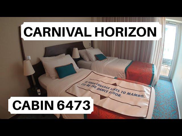 Carnival Horizon Cabin 6473 Category HI Havana Aft-View Extended Balcony Stateroom