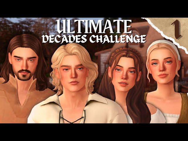 ULTIMATE Decades Challenge! | The beginning... | Ep 1 - 1300 | The Sims 4