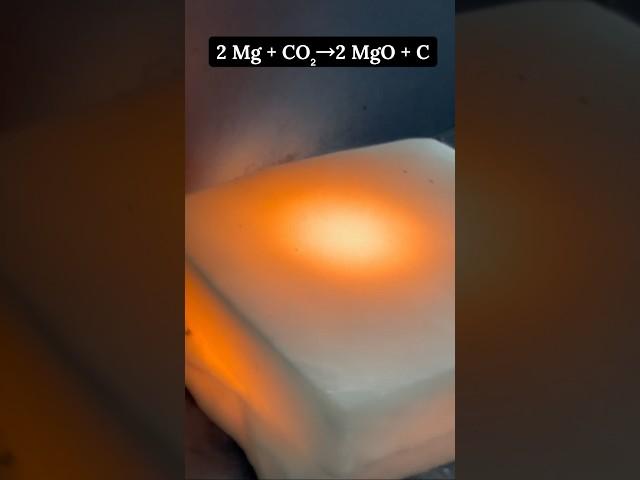 Removing carbon from carbon dioxide  #chemistry #CO2 #chemicalreaction #chemist  #chemistryteacher