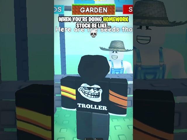 STOCK — When You Are Offline  Grow A Garden #shorts #roblox #growagarden