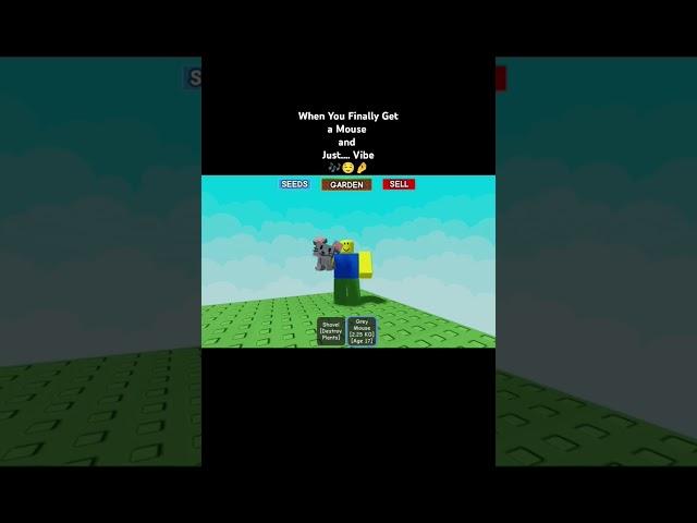 MOUSE + VIBES = PEAK GAMING #shorts #roblox  #robloxedit  #foryou