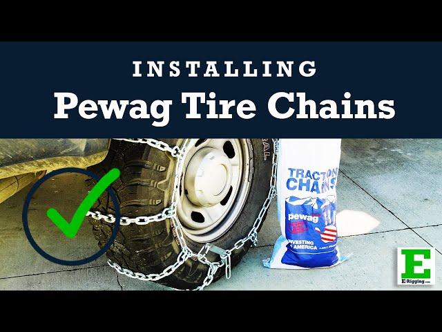 How to Install Pewag Tire Chains - Manual and Cam-Assisted