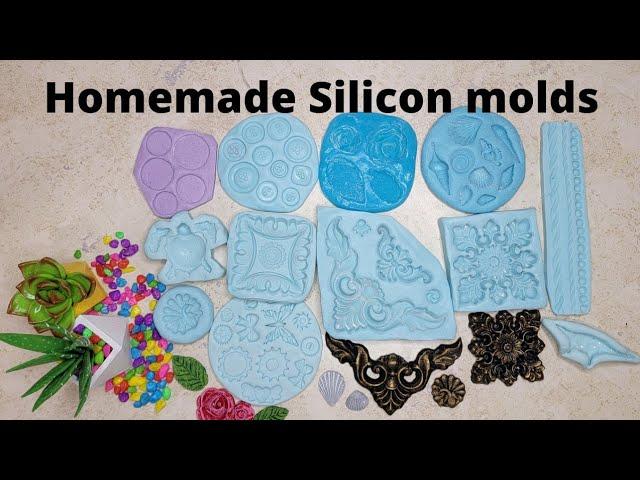 Homemade silicon Molds for art and craft/ DIY silicon molds for clay and resin/Silicon Mold making