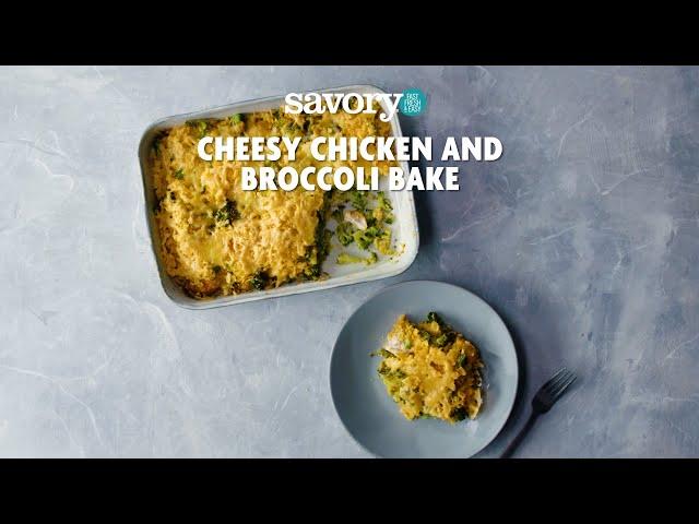 Cheesy Chicken and Broccoli Bake | SavoryOnline