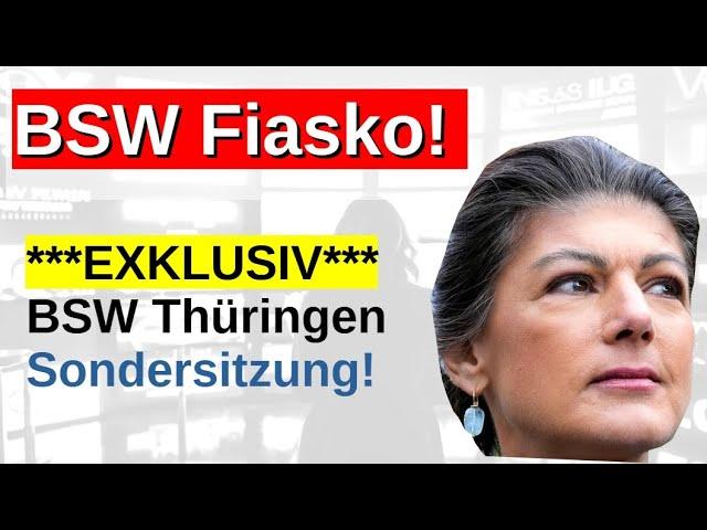 BSW Thüringen Fiasko keine Koalition Sondersitzung Gremium BSW gegen Wolf Rebell Verhandlungen