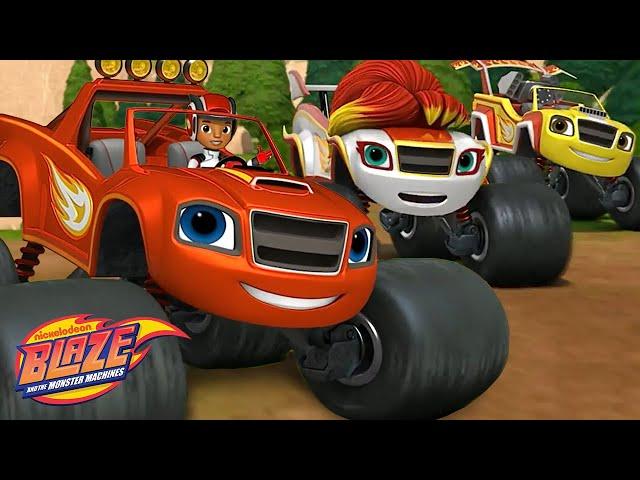 Blaze Races With His Family! | 5 Minute Episode | Blaze and the Monster Machines