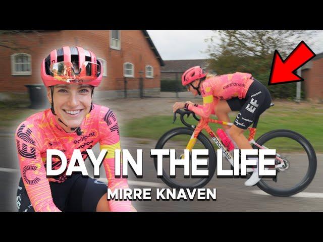 DAY IN THE LIFE OF A PROFESSIONAL CYCLIST ft. Mirre Knaven