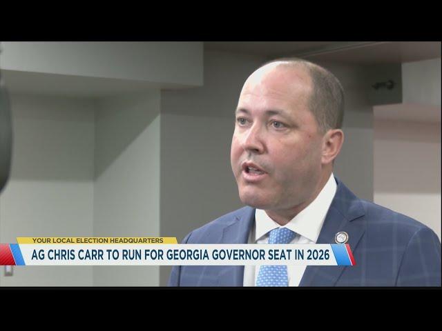 Georgia Attorney General Chris Carr launches Republican bid in 2026 governor’s race