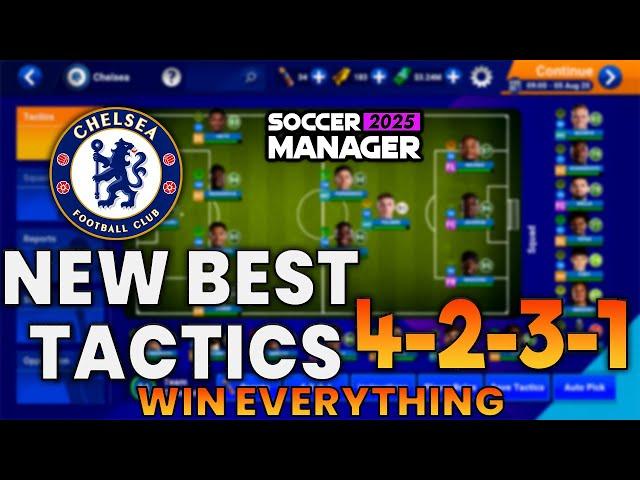 Best SM25 Tactic WIN ALL GAMES | Soccer manager 2025