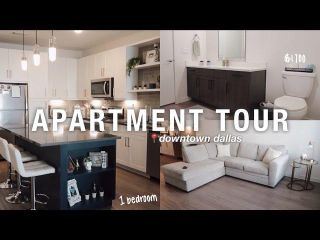 $1700 DALLAS APARTMENT TOUR 1 bed/1 bath | my first apartment!