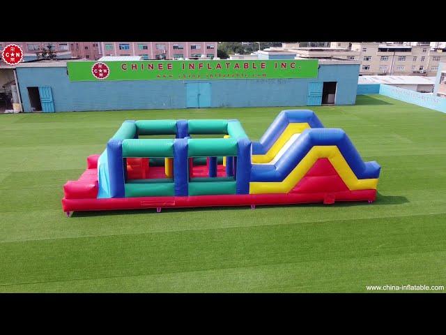 Outdoor inflatable obstacle course inflatable combos game kids party from Chinee Inflatables T7-514