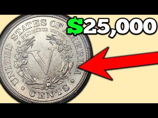 SUPER RARE V NICKELS WORTH A LOT OF MONEY!! 1883 Liberty Head V Nickel Value!