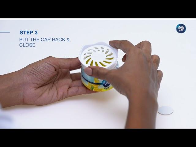 Ambi Pur Car Freshener Gel - Refreshing Lemon - How to use