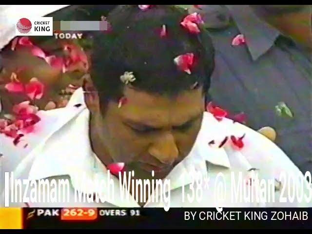 Inzamam-ul-Haq save Pakistan Match Winning 138 vs Bangladesh 3rd Test @ Multan, 2003