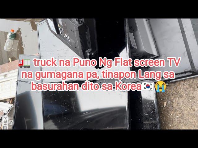 truck na puno ng mga flat screen tv na umaandar pa tinapon lang sa basurahan dito sa south korea