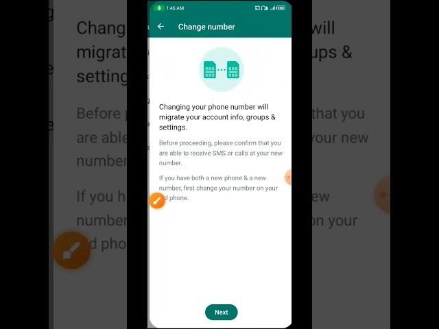 how to WhatsApp number change