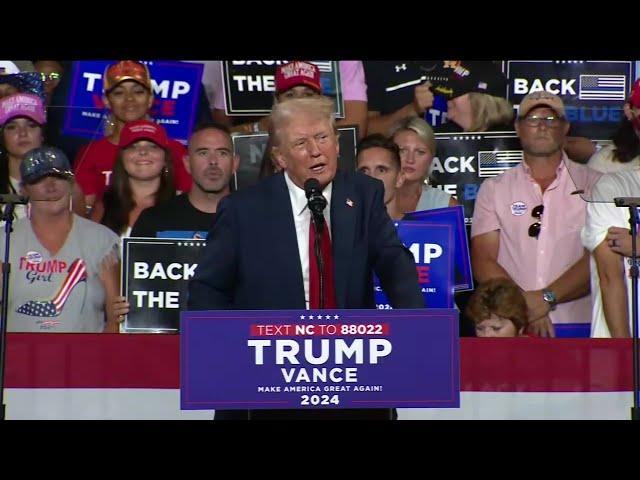 Donald Trump Holds Rally In Charlotte