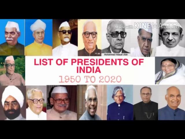 LIST OF ALL PRESIDENT OF INDIA Till Now (1950-2020) All President of India List