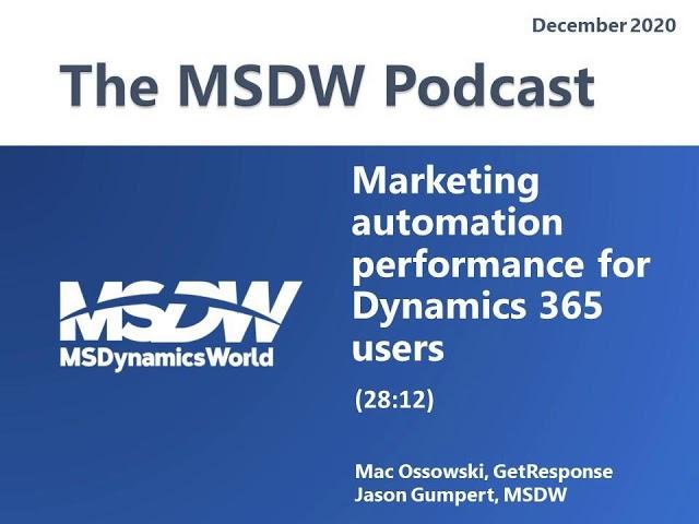Marketing automation performance for Dynamics 365 users