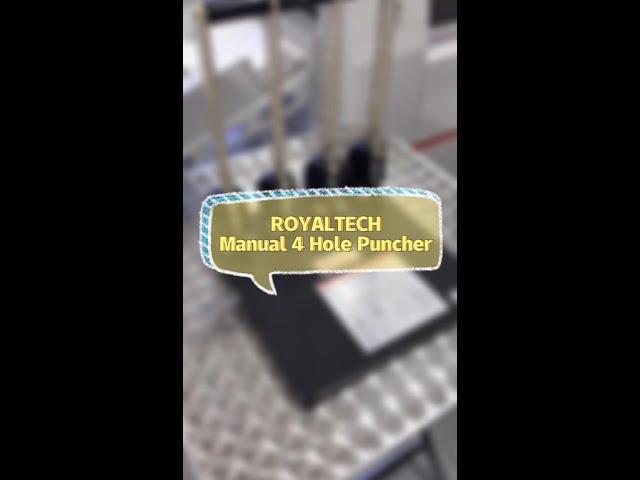 ROYALTECH Manual 4 Hole Puncher _ Demo/Tutorial