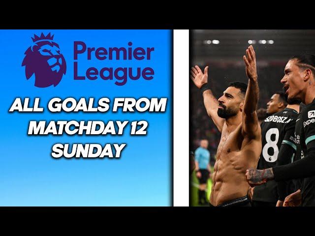 PREMIER LEAGUE - All goals from matchday 12 - SUNDAY/MONDAY #football #premierleague #allgoals