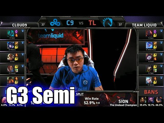 Cloud 9 vs Team Liquid | Game 3 Semi Finals S5 NA LCS Spring 2015 playoffs | C9 vs TL G3 VOD