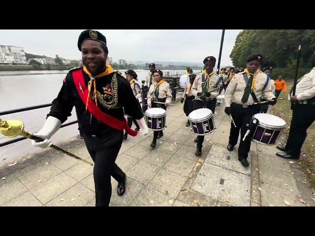 World Pathfinder Day (WPD) 2024 | NEC Conference Community March | Colour Party, Drill & Drum Corps