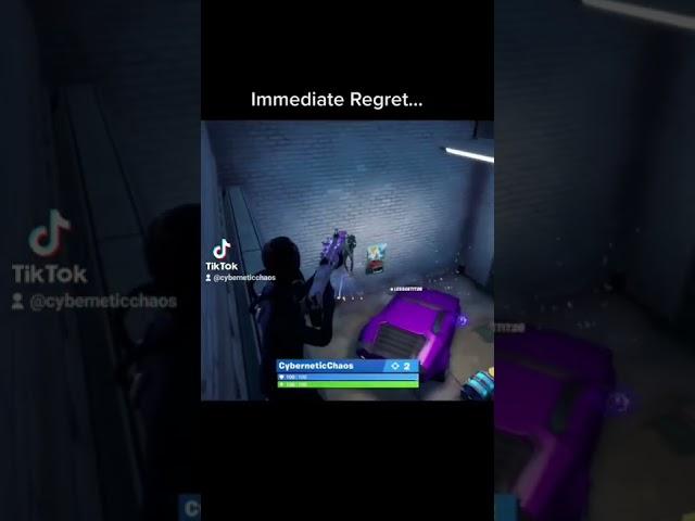 Immediate Regret #fortnite #gaming #fortniteclips #gamerdad #cyberneticchaos