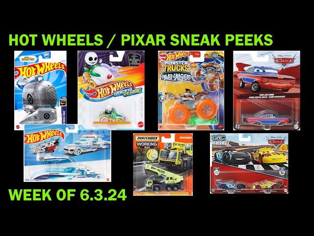 HOT WHEELS 2024 SNEAK PEEKS FOR THE WEEK OF 6/3/24 NEW HOT WHEELS MATCHBOX AND PIXAR