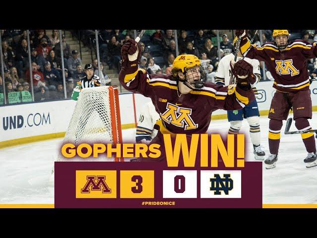 Highlights: #2 Gophers Shut Down Irish in 3-0 Road Win