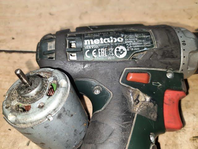 Шуруповёрт Metabo PowerMaxx BS - не включается - ремонт.