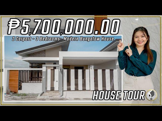 House Tour 26 • An Affordable Modern Style Bungalow House w/ 3BR in Angeles City Pampanga