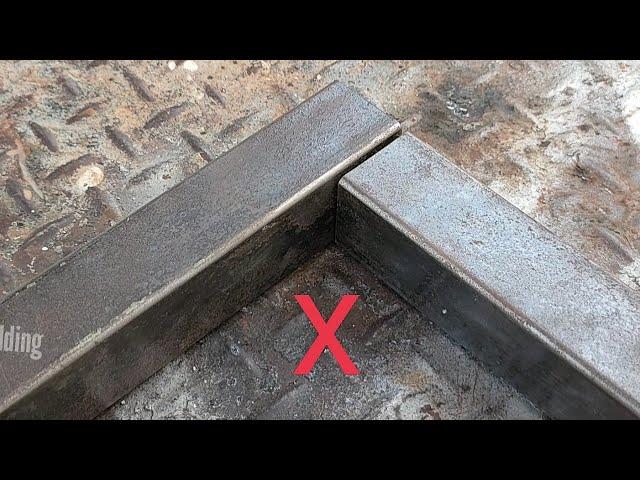 simple trick| how to cut a 45 degree square pipe for a 90 degree welded joint