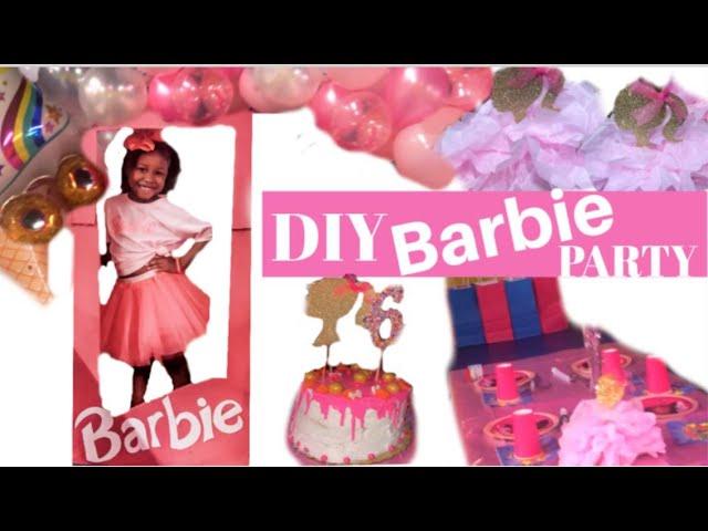 DIY BARBIE PARTY | BARBIE BOX AND BALLOON GARLAND | Party Prep