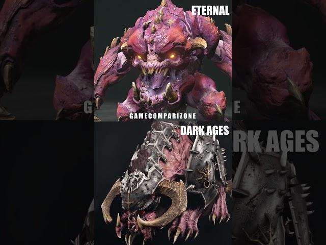 DOOM Dark Ages vs Doom Eternal characters comparison