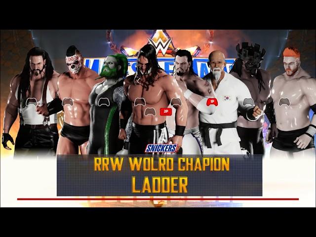 WWE 2K18 CAW Play Universe Mode - RRW World Championship Match ( CAW / Custom Championship )