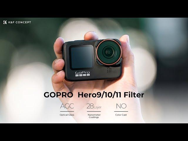 Introducing K&F Concept GoPro HERO 11 HERO 10 HERO 9 ND Filters | With & Without Filter Comparison