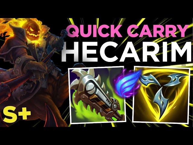 MASTER HECARIM IN THE JUNGLE! - Top 1 Hecarim S16 Wild Rift Gameplay