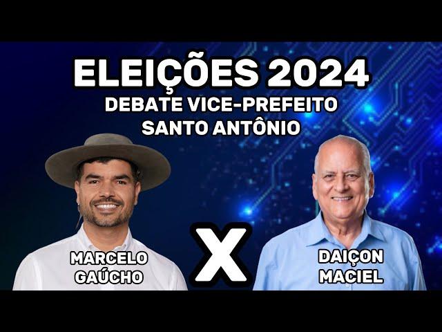 DEBATE COM OS CANDIDATOS A VICE-PREFEITO DE SANTO ANTÔNIO DA PATRULHA: DAIÇON X MARCELO.