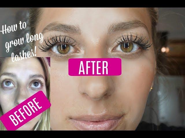 LASH SERUM BEFORE & AFTER! Growing Long Lashes