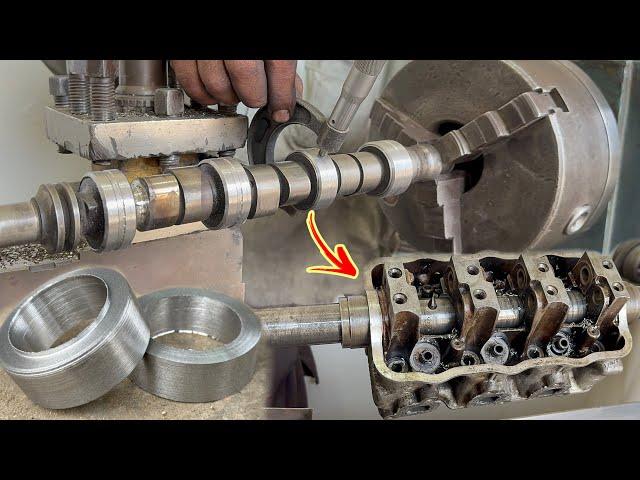 How Humour Mechanic Repaired The Loose Size of The Engine Head Which Caused The Camshaft to Broken….