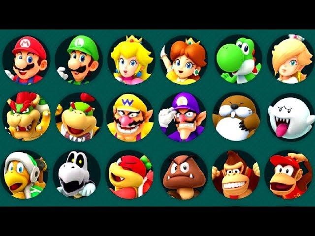 Super Mario Party - All Characters