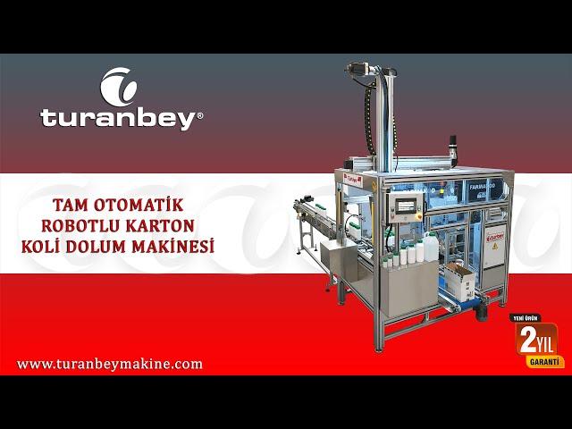 Tam Otomatik Robotlu Koli Dolum Hattı - Fully Automatic Robot Carton Filling Line