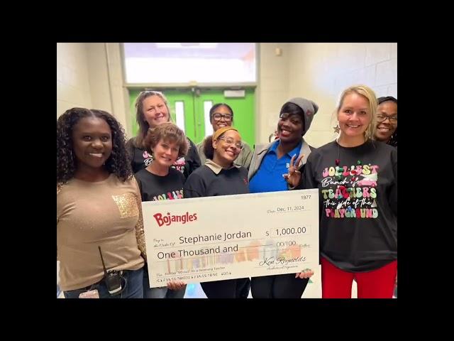 MSCS & Bojangles Surprise Teacher at Chimneyrock Elementary