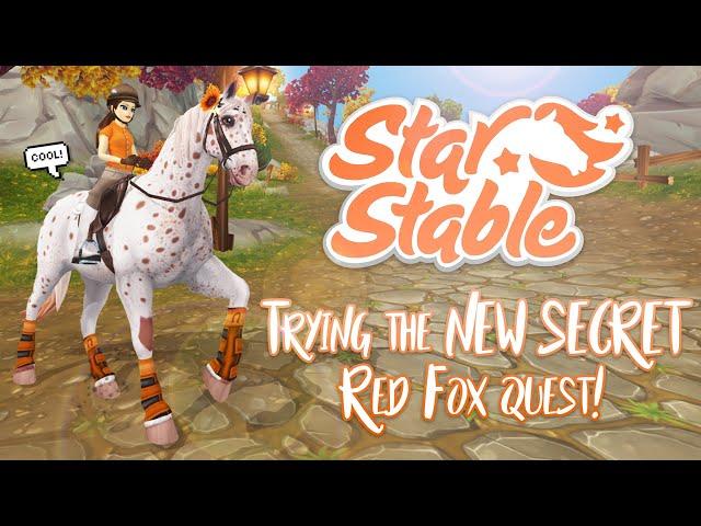Trying out the NEW SECRET Red Fox quest! | Star Stable Updates