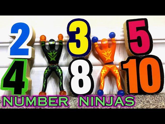 Number Ninja Wall Crawlers Compete! (Numbers 1-10)