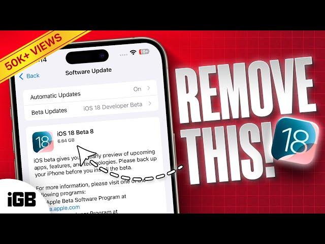 How to Remove iOS 18 Beta and Install iOS 18 Stable? 