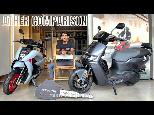 Ather Rizta vs Ather 450x - Ultimate Ather Scooter Comparison Review @Beingmandywheels